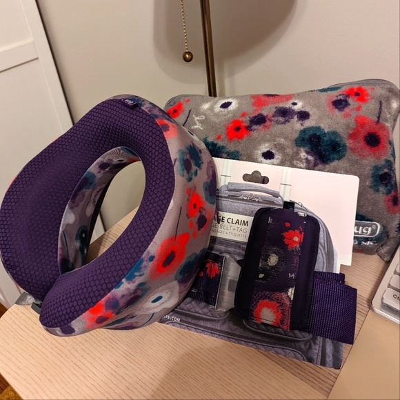 lug Handbags - Lug 4 Piece Travel Set 🧳✈️ in Watercolor Purple